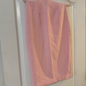 Pink pencil skirt